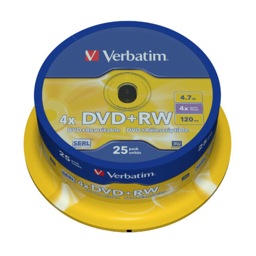 Verbatim DVD+RW Matt Silver 4.7 GB 25 pc(s)