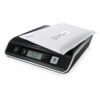 20 cm x 20 cm. Type: Electronic postal scale, Maximum weight capacity: 5 kg, Accuracy: 2 g. Power requirements: 3 x AAA/LR03. Dimensions (WxDxH): 211 x 235 x 46 mm, Weight: 1.5 kg. Package wid