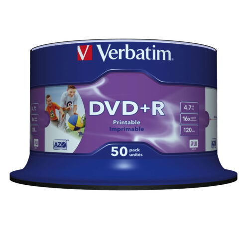 Verbatim DVD+R Wide Inkjet Printable No ID Brand