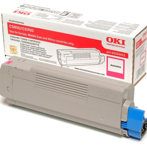 OKI 43324422 Toner magenta, 5.000 pages/5% for OKI C 5800