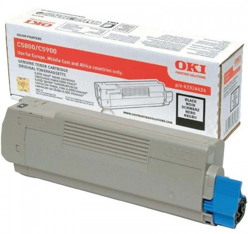 OKI 43324424 Toner black, 6.000 pages/5% for OKI C 5800