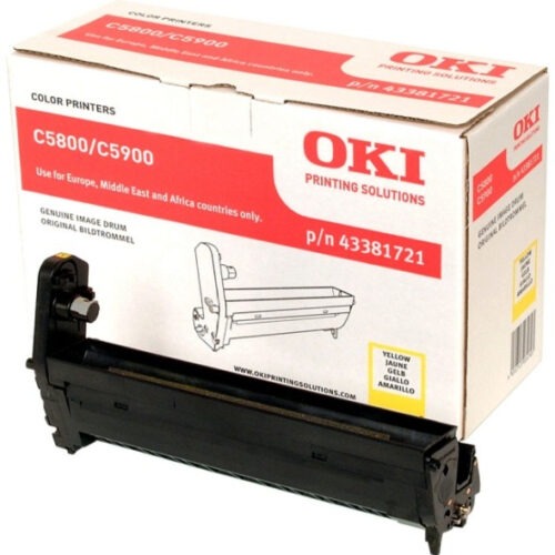 OKI 43381721 Drum kit yellow, 20.000 pages for OKI C 5800