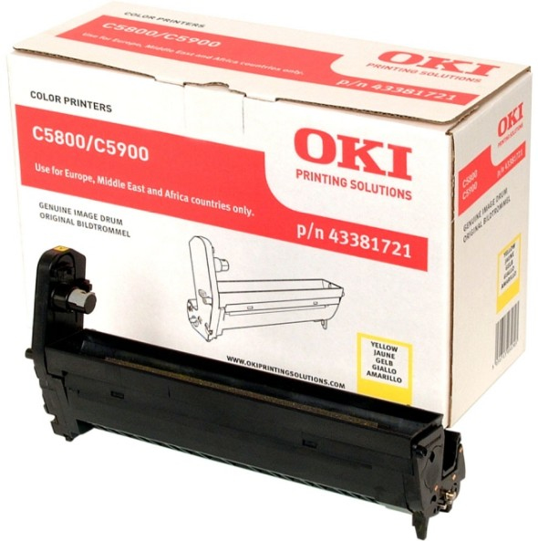 OKI 43381721 Drum kit yellow, 20.000 pages for OKI C 5800