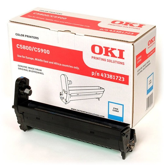 OKI 43381723 Drum kit cyan, 20.000 pages for OKI C 5800