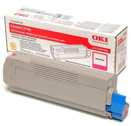 OKI 43381906 Toner magenta, 2.000 pages/5% for OKI C 5600