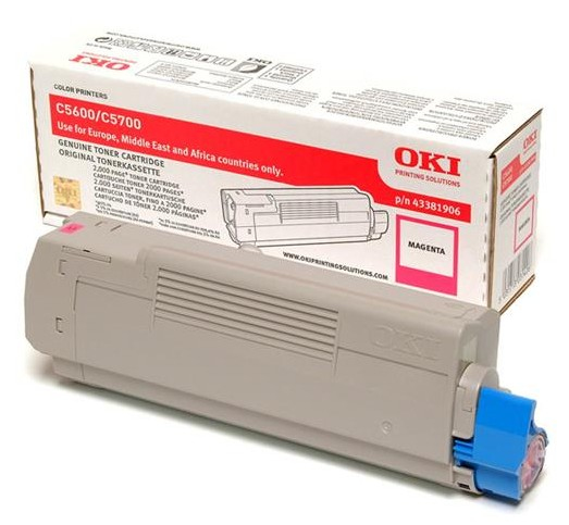 460098_2349 OKI 43381906 Toner magenta, 2.000 pages/5% for OKI C 5600