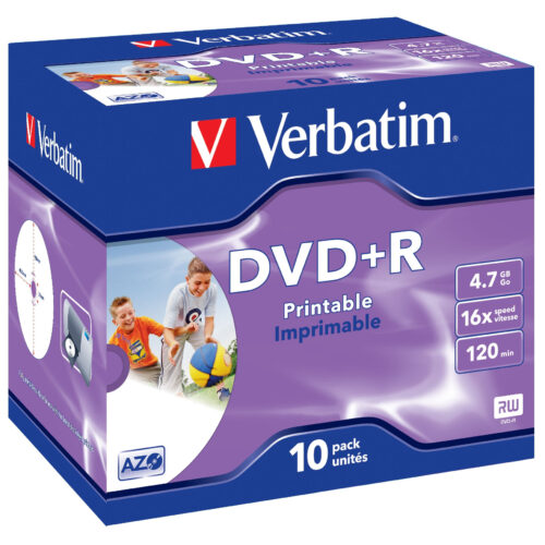 Verbatim DVD+R Wide Inkjet Printable ID Brand