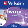 Verbatim DVD+R Wide Inkjet Printable ID Brand
