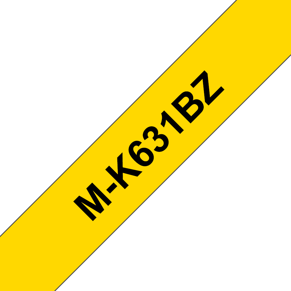 4635545498a2e94989bf7c1ae6bdafdb5d35ffa7 Brother MK-631BZ DirectLabel black on yellow 12mm x 8m for Brother P-Touch M 9-12mm
