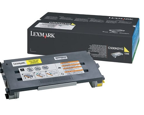 Lexmark C500H2YG Toner yellow, 3.000 pages/5% for Lexmark C 500