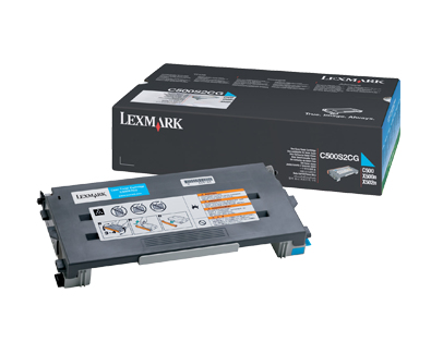 468906-5619 Lexmark C500S2CG Toner cyan, 1.500 pages/5% for Lexmark C 500