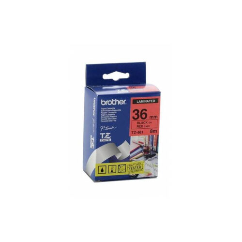 Brother TZE-461 DirectLabel black on red Laminat 36mm x 8m for Brother P-Touch TZ 3.5-36mm/HSE/6-36mm
