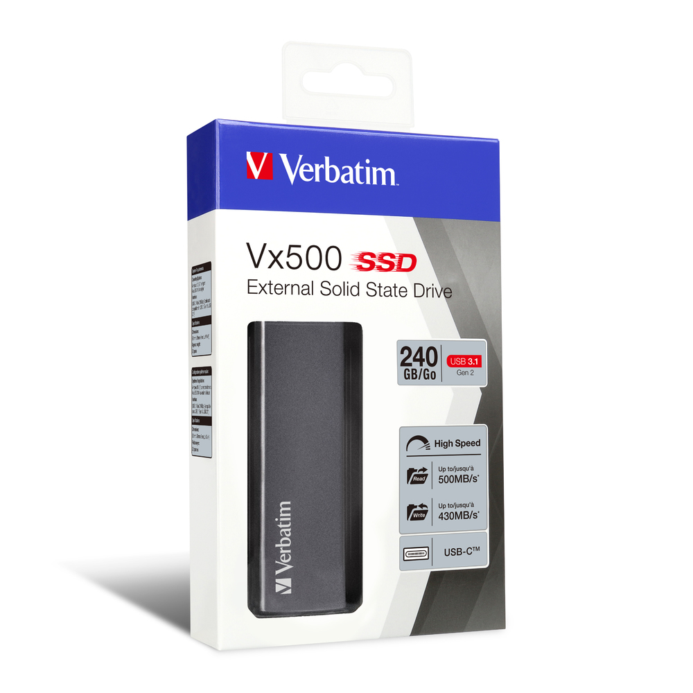 47180295_1688712749 Verbatim Vx500 External SSD USB 3.1 Gen 2 240GB