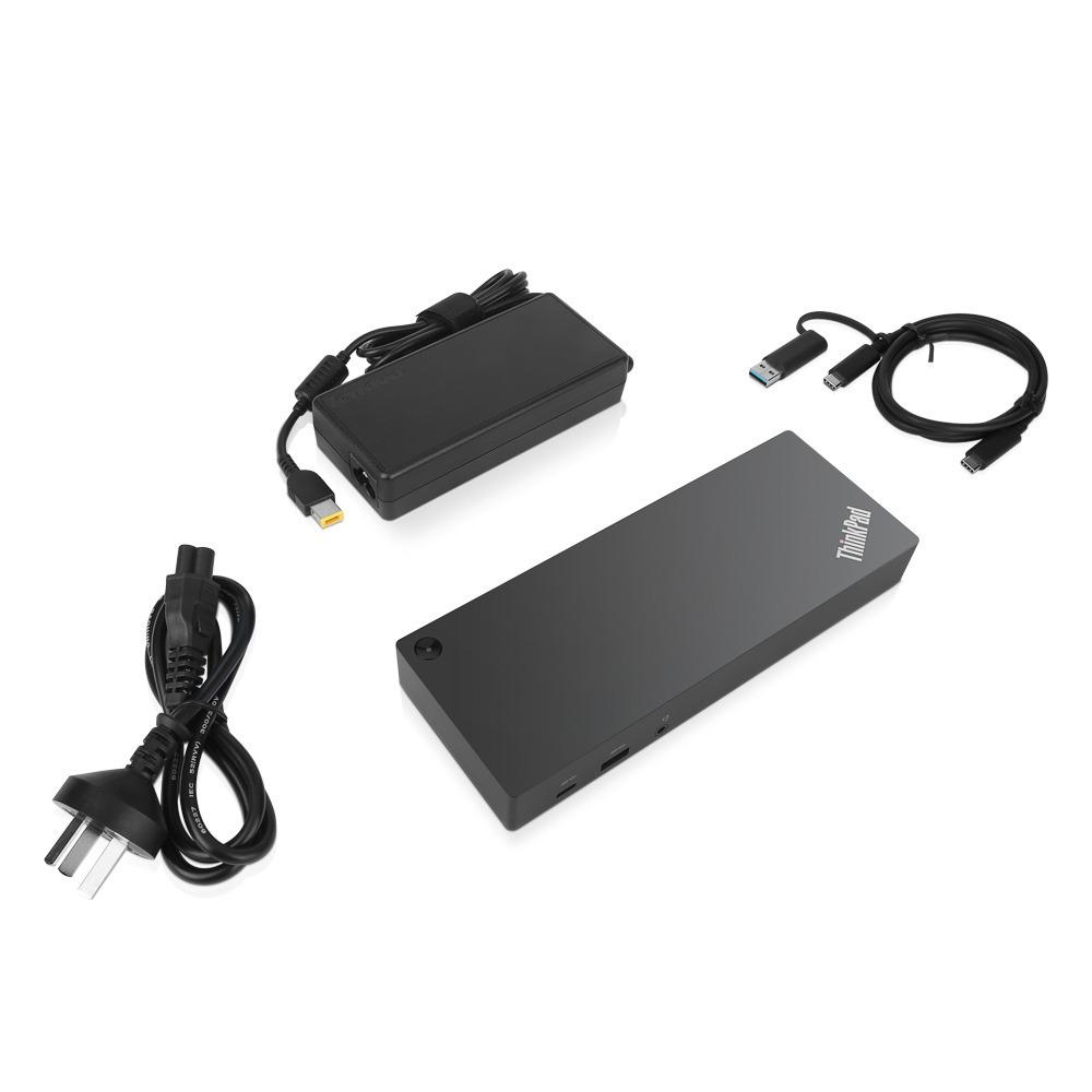47629474_4066436099 Lenovo 40AF0135UK laptop dock/port replicator Wired USB 3.2 Gen 1 (3.1 Gen 1) Type-C Black