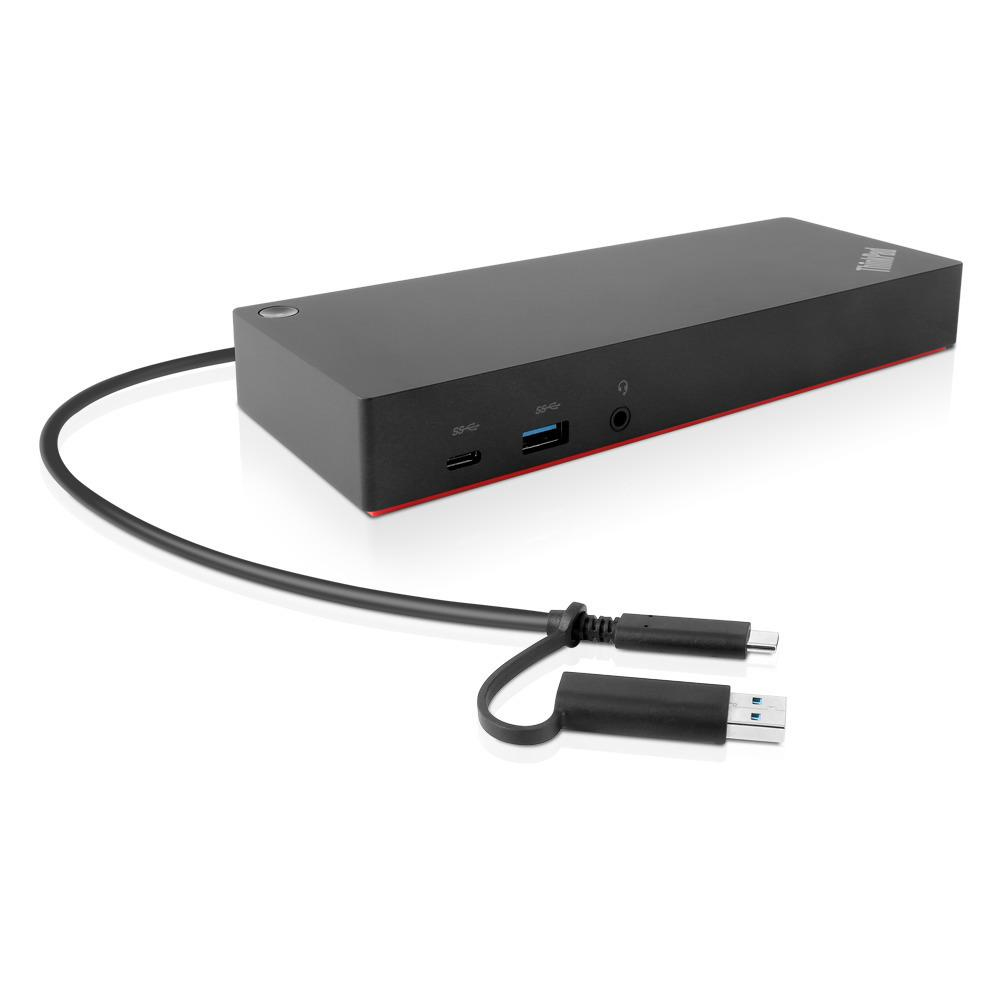 47629474_9923525420 Lenovo 40AF0135UK laptop dock/port replicator Wired USB 3.2 Gen 1 (3.1 Gen 1) Type-C Black