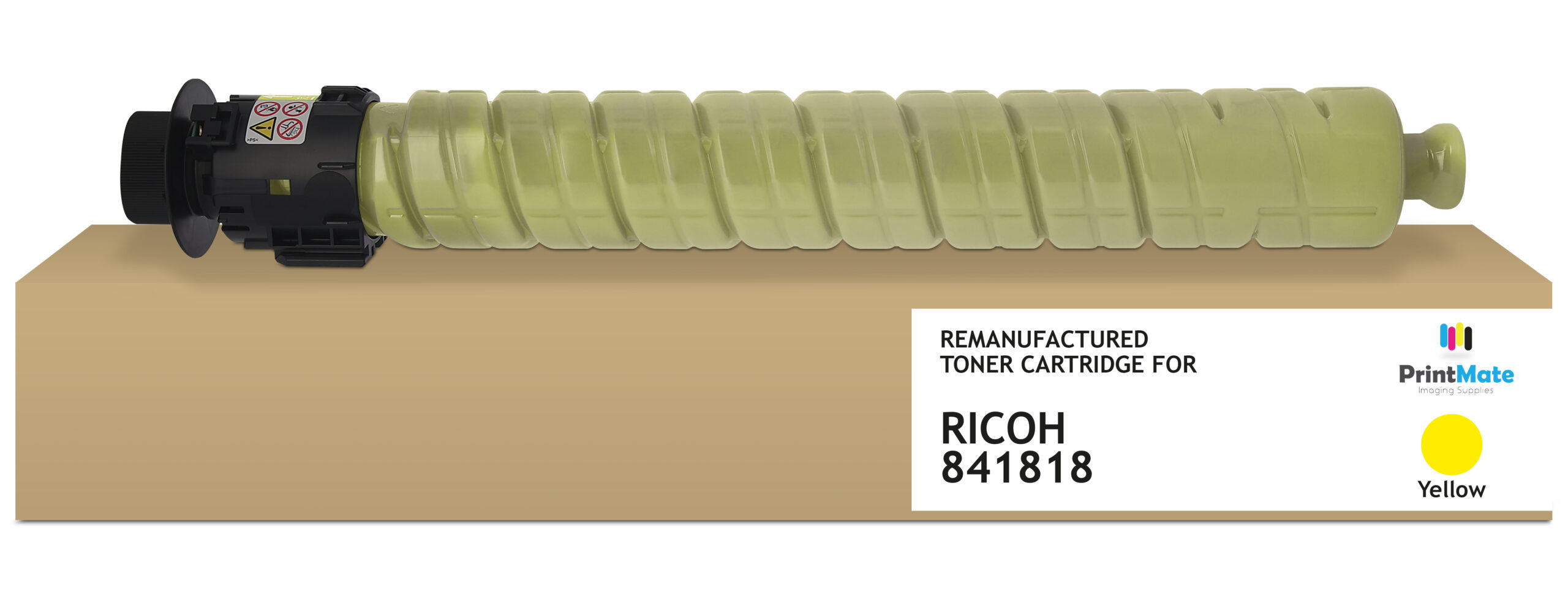 479e19a3701047b5c6082c2f9ebf7da7cf8c84cb PrintMate RICOH 841818, remanufactured toner, Yellow 18000p
