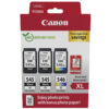 Canon 8286B015/PG-545XL+CL-546XL Printhead cartridge multi pack 2x black +1x color high-capacity +50 sheet Photopaper PVP 2x15ml + 1x13ml Pack=3 for Canon Pixma MG 2450