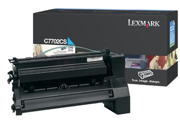 Lexmark C7702CS Toner cartridge cyan, 6.000 pages/5% for Lexmark C 770/772