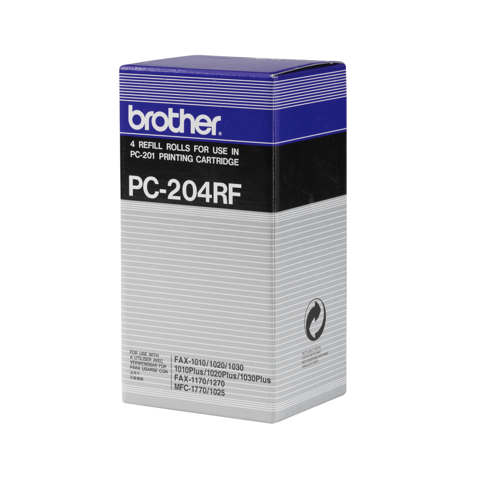 Brother PC-204RF Thermal-transfer roll, 4x420 pages Pack=4 for Brother Fax 1010