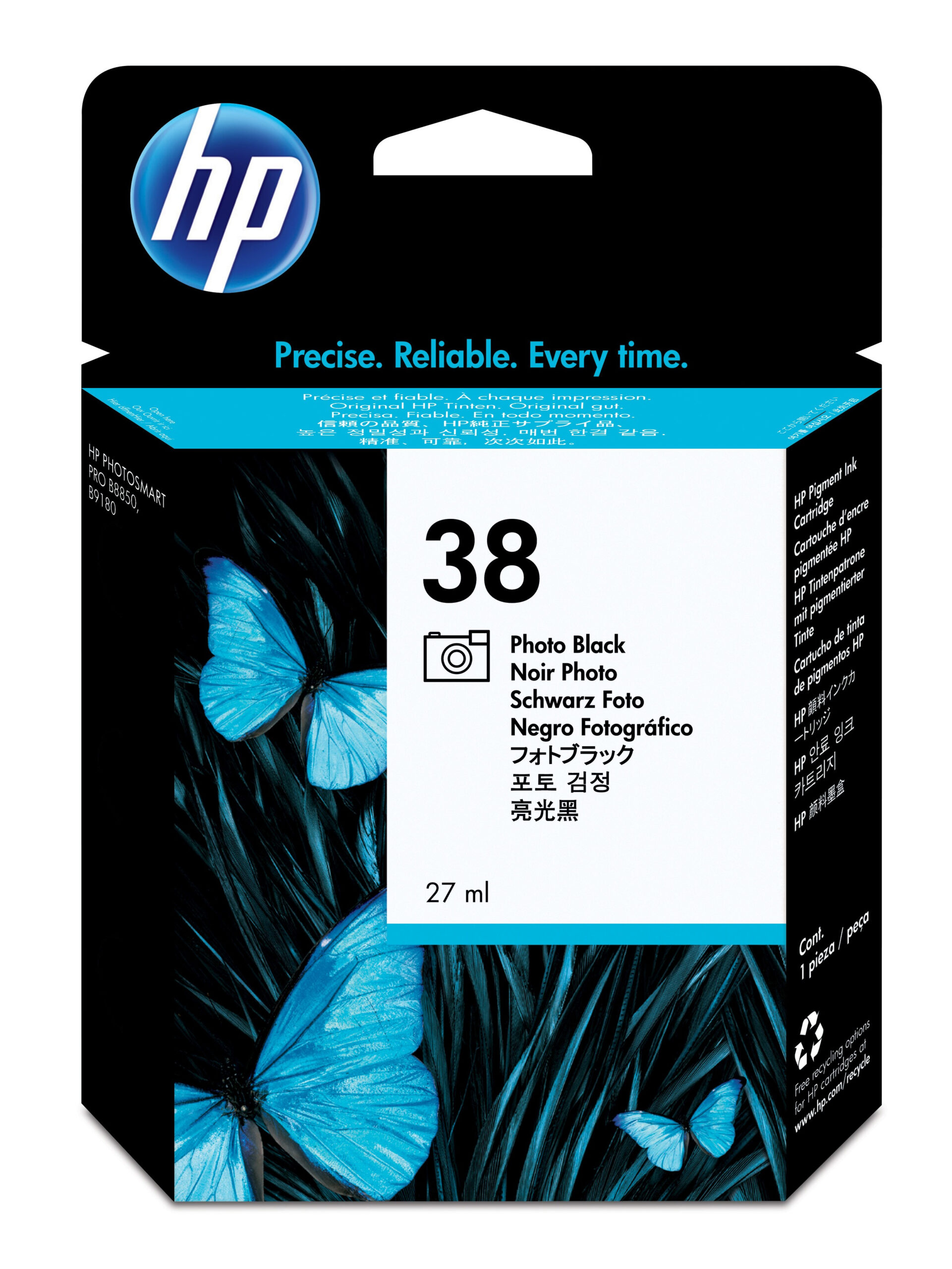 HP C9413A/38 Ink cartridge foto black, 850 pages ISO/IEC 24711 27ml for HP PhotoSmart B 9180