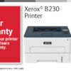 Xerox B230 A4 34ppm Wireless Duplex Printer PCL5e/6 2 Trays Total 251 Sheets UK