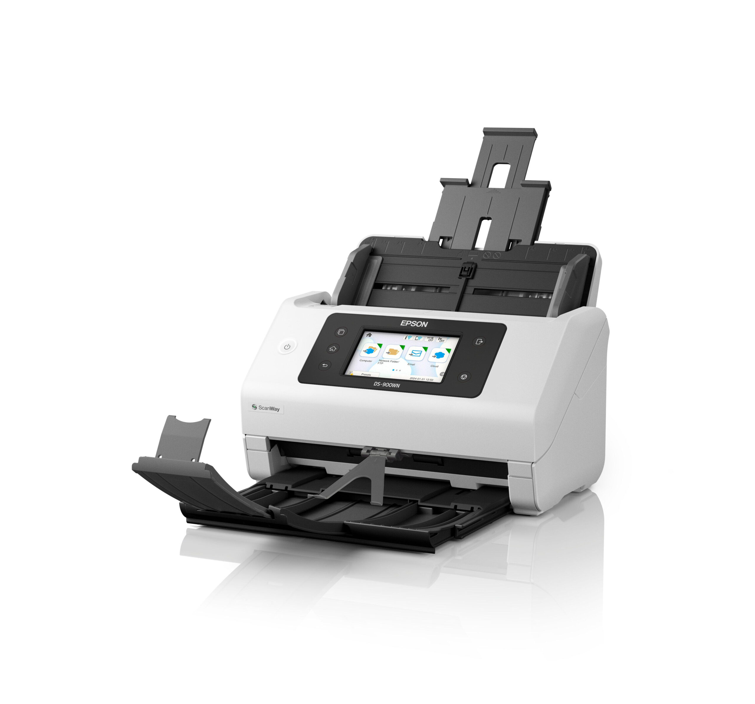 492dd0a57f108fa77ae2095388abf18af967ed41 Epson WorkForce DS-900WN Sheet-fed scanner 600 x 600 DPI A4 White