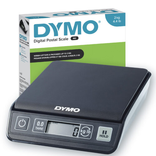 Compact Size 18.5 cm L x 16.1 cm W x 4.4 cm H. Type: Electronic postal scale, Maximum weight capacity: 2 kg, Accuracy: 1 g. Power requirements: 3 x AAA/LR03. Dimensions (WxDxH): 16