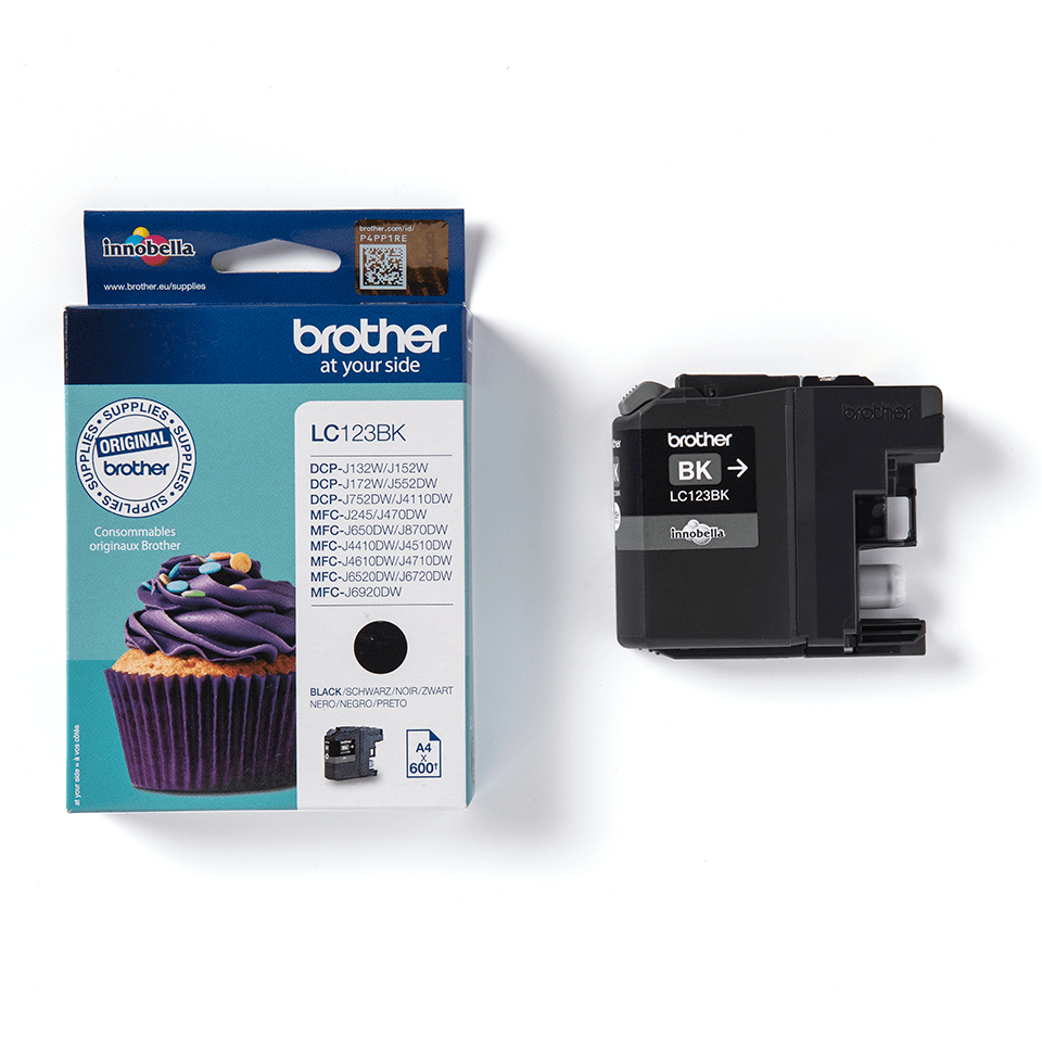 49d9fcde22f3b3a5cb6b55392b658eaf59f73b8a Brother LC-123BK Ink cartridge black, 600 pages ISO/IEC 24711 11ml for Brother DCP-J 132/MFC-J 4510/MFC-J 6920
