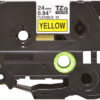 4a2604b3c8b378b254cc0293ca370dfc3775bb53 Brother TZE-FX651 DirectLabel black on yellow Laminat 24mm x 8m for Brother P-Touch TZ 3.5-24mm/HSE/36mm/6-24mm/6-36mm