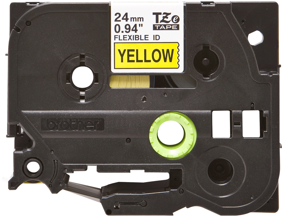 4a2604b3c8b378b254cc0293ca370dfc3775bb53 Brother TZE-FX651 DirectLabel black on yellow Laminat 24mm x 8m for Brother P-Touch TZ 3.5-24mm/HSE/36mm/6-24mm/6-36mm