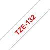 4c4d2ca5ce9574a1de06ed15c5f3ee794aec4e4f Brother TZE-132 DirectLabel red on Transparent Laminat 12mm x 8m for Brother P-Touch TZ 3.5-18mm/6-12mm/6-18mm/6-24mm/6-36mm