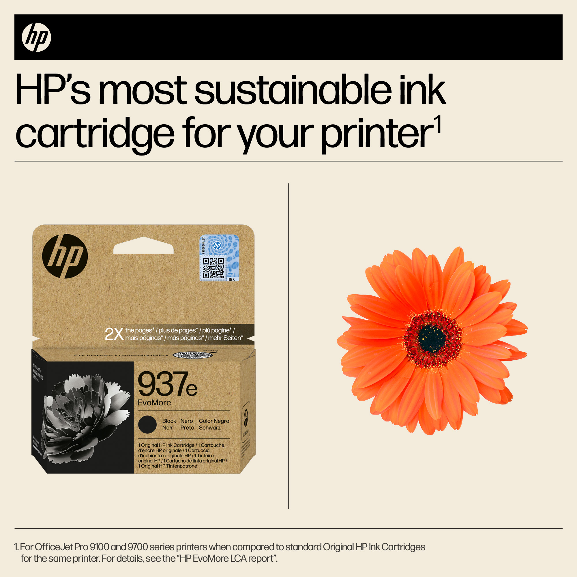 HP 4S6W9NE/937E Printhead cartridge black Evomore, 2.500 pages ISO/IEC 19752 for HP OJ Pro 9100/e