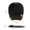 4ce68c955495f08980e6fdee9db6b1f000759916 Fellowes Mouse Mat Wrist Support - Crystals Gel Mouse Pad with Non Slip Rubber Base - Ergonomic Mouse Mat for Computer, Laptop, Home Office Use - Compatible with Laser and Optical Mice - Black