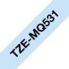 Brother TZE-MQ531 DirectLabel black on Pastell blue Laminat 12mm x 4m for Brother P-Touch TZ 3.5-36mm/6-12mm/6-18mm/6-24mm/6-36mm