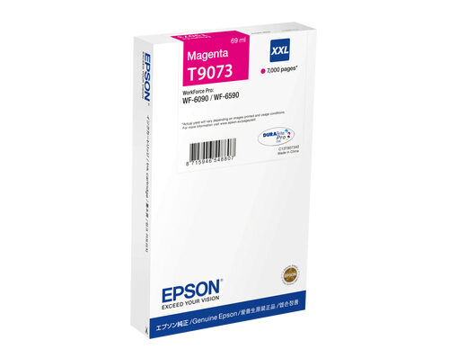 Epson C13T90734N/T9073 Ink cartridge magenta XXL, 7.000 pages ISO/IEC 19752 69ml for Epson WF 6090