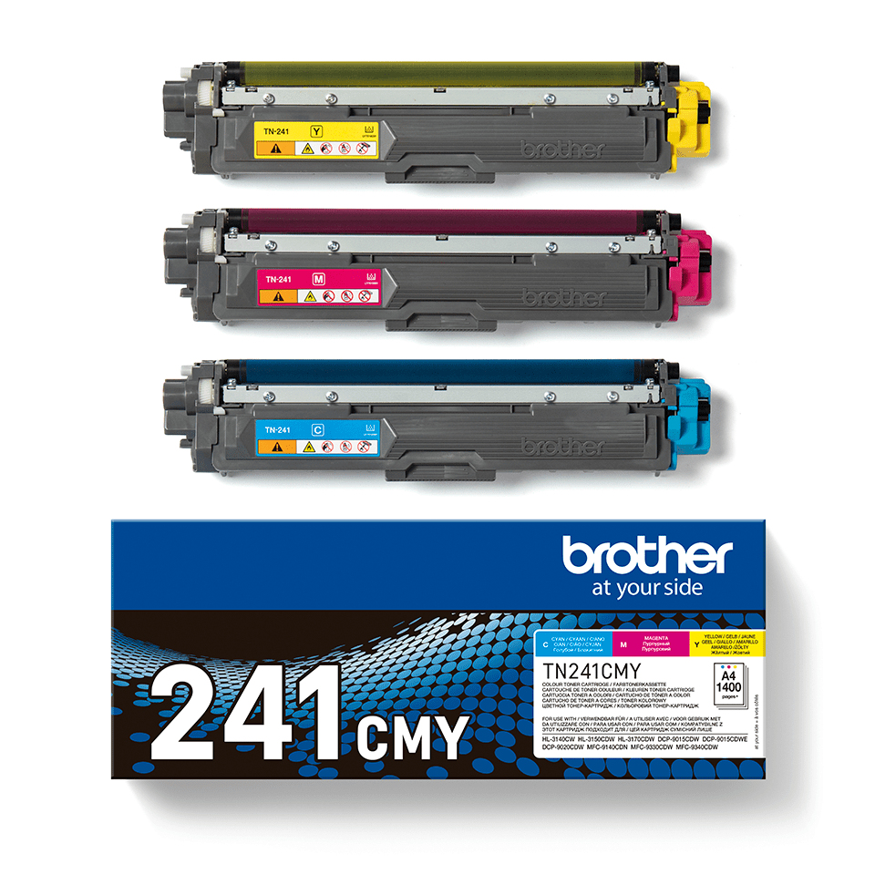 4d96f27cd5d6356d9aac83652b7f340a28672a49 Brother TN-241CMY Toner MultiPack C,M,Y, 3x1.400 pages ISO/IEC 19798 Pack=3 for Brother HL-3140