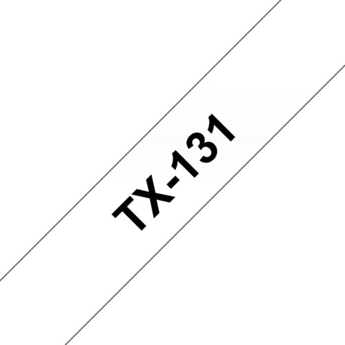 Brother TX-131 DirectLabel black on Transparent 12mm x 15m for Brother P-Touch TX 6-24mm
