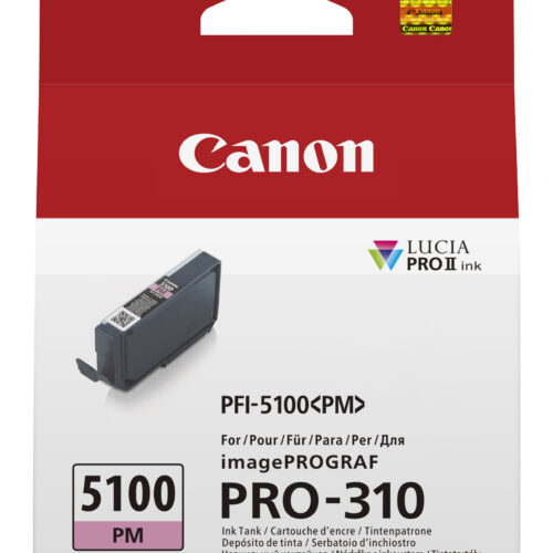 Canon 6957C001/PFI-5100PM Ink cartridge light magenta 430 Photos for Canon IPF PRO-310