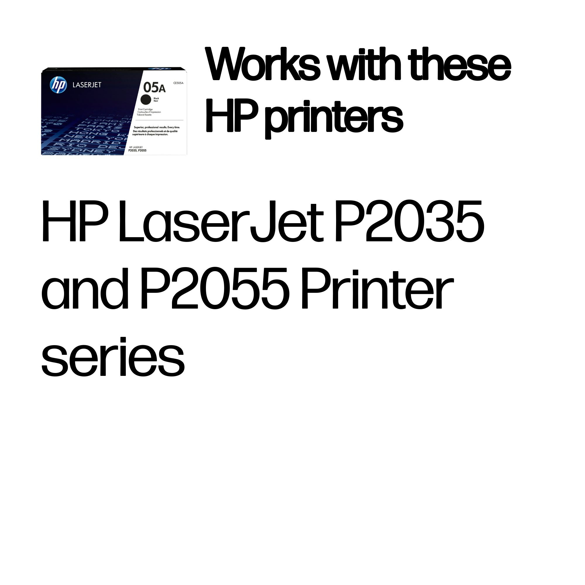 HP CE505A/05A Toner cartridge black, 2.300 pages ISO/IEC 19752 for HP LaserJet P 2035/2055