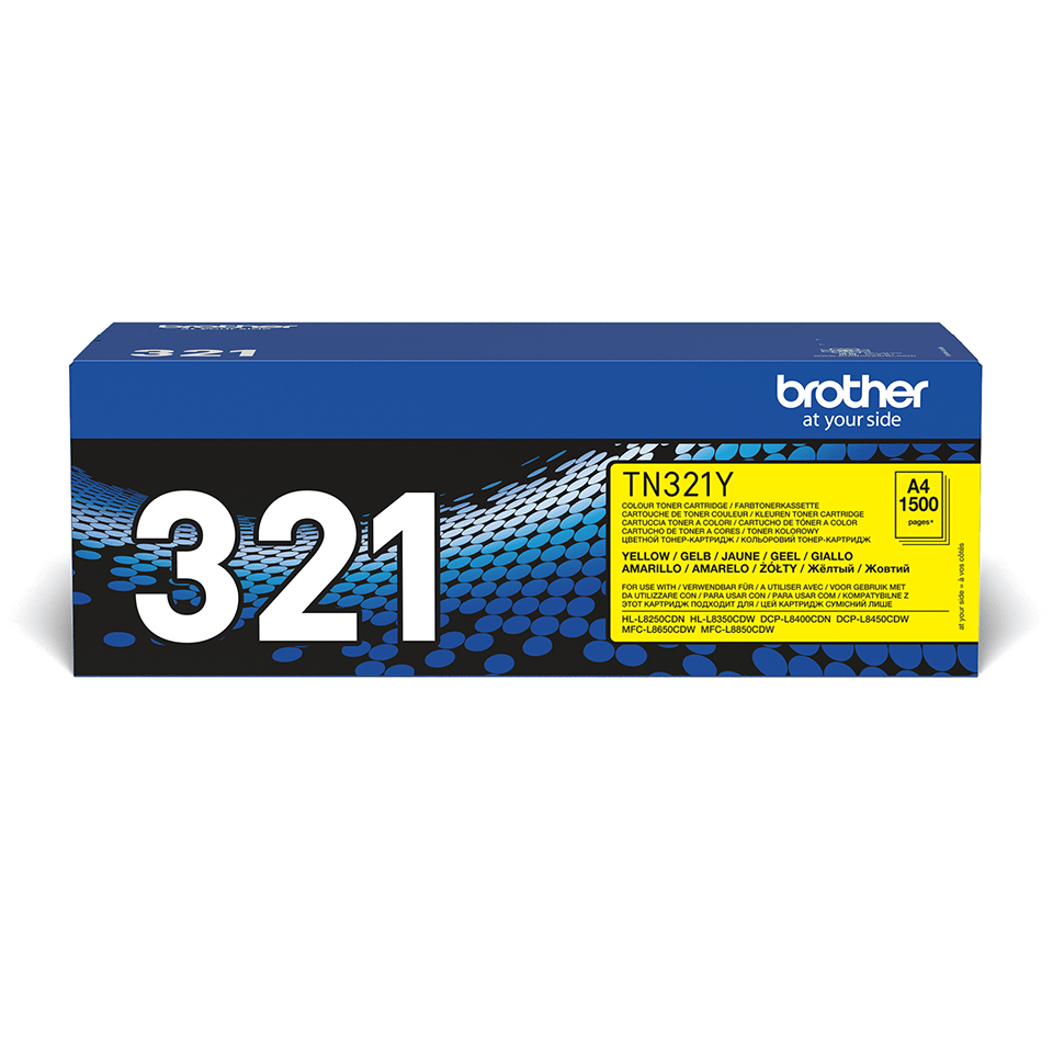 Brother TN-321Y Toner-kit yellow, 1.500 pages ISO/IEC 19798 for Brother DCP-L 8400/8450/HL-L 8250