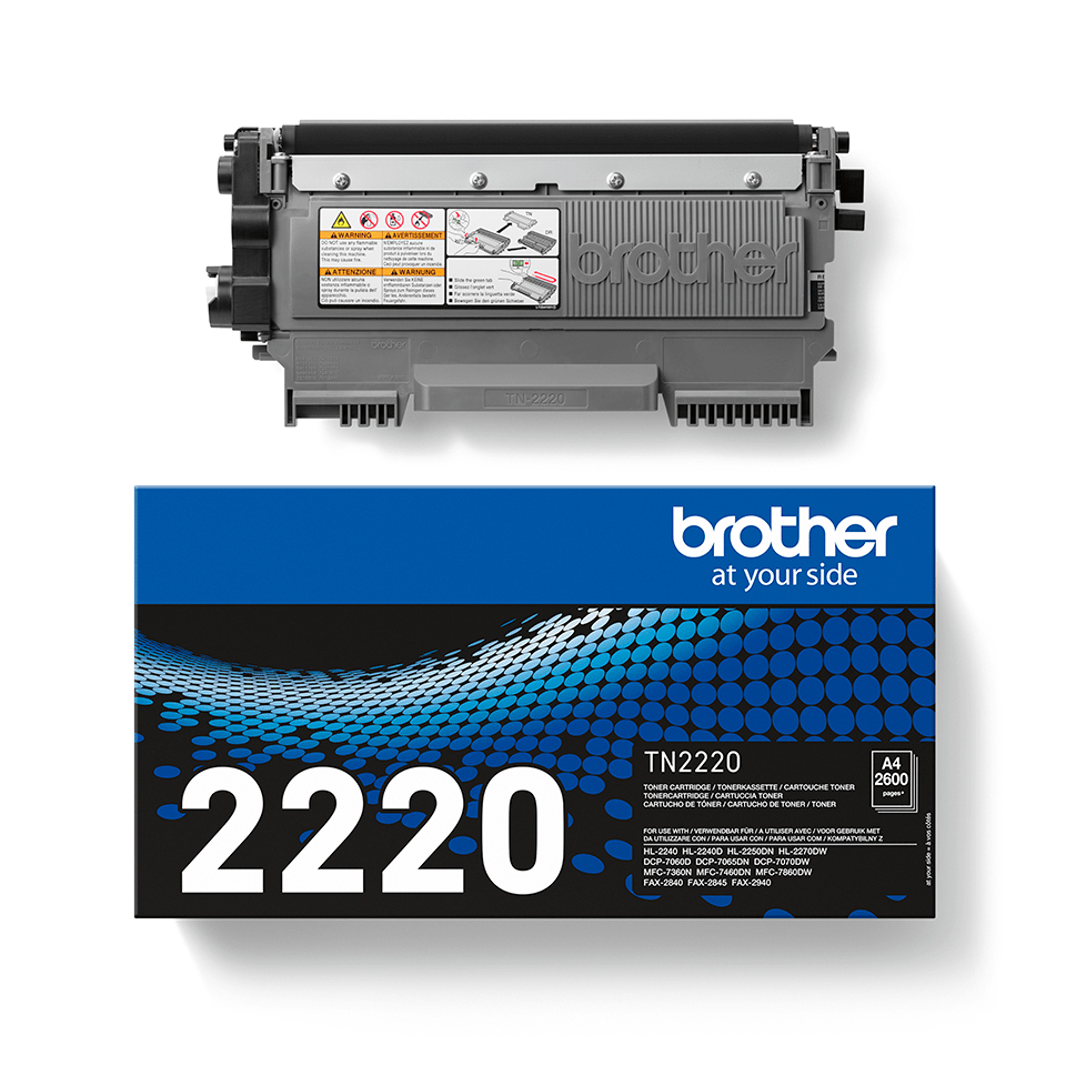 4f77f283f2f7ac78cff7cff41e02c9e5be7f8b2b Brother TN-2220 Toner-kit, 2.600 pages ISO/IEC 19752 for Brother Fax 2840/HL-2240