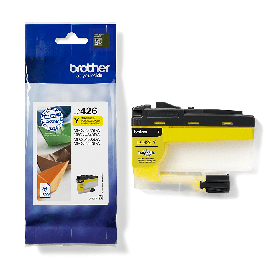 4ff3ee31f8181605a1332c20687be35514ff8041 Brother LC-426Y Ink cartridge yellow, 1.500 pages ISO/IEC 19752 for Brother MFC-J 4335