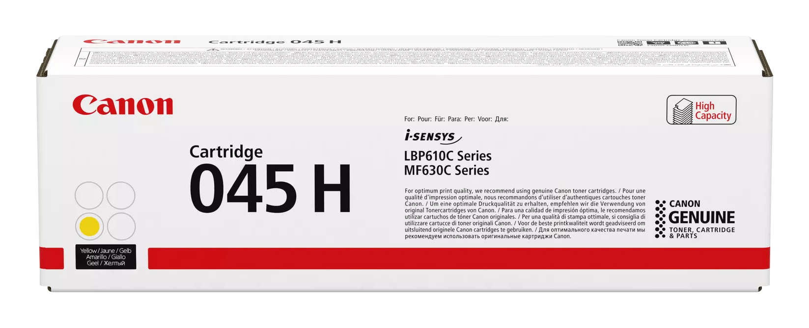 Canon 1243C002/045H Toner cartridge yellow high-capacity, 2.200 pages for Canon LBP-611