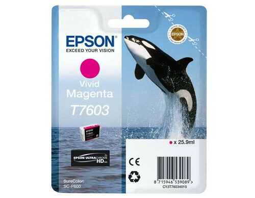 Epson C13T76034N10/T7603 Ink cartridge magenta, 1.400 pages 25.9ml for Epson SC-P 600