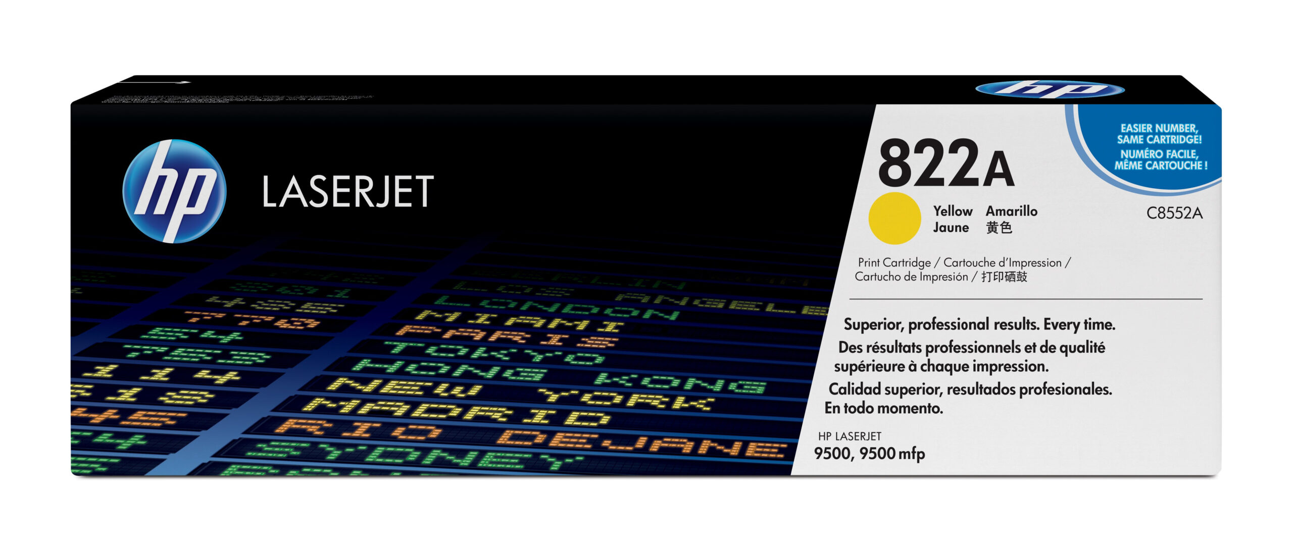 HP C8552A/822A Toner yellow, 25.000 pages/5% for HP Color LaserJet 9500