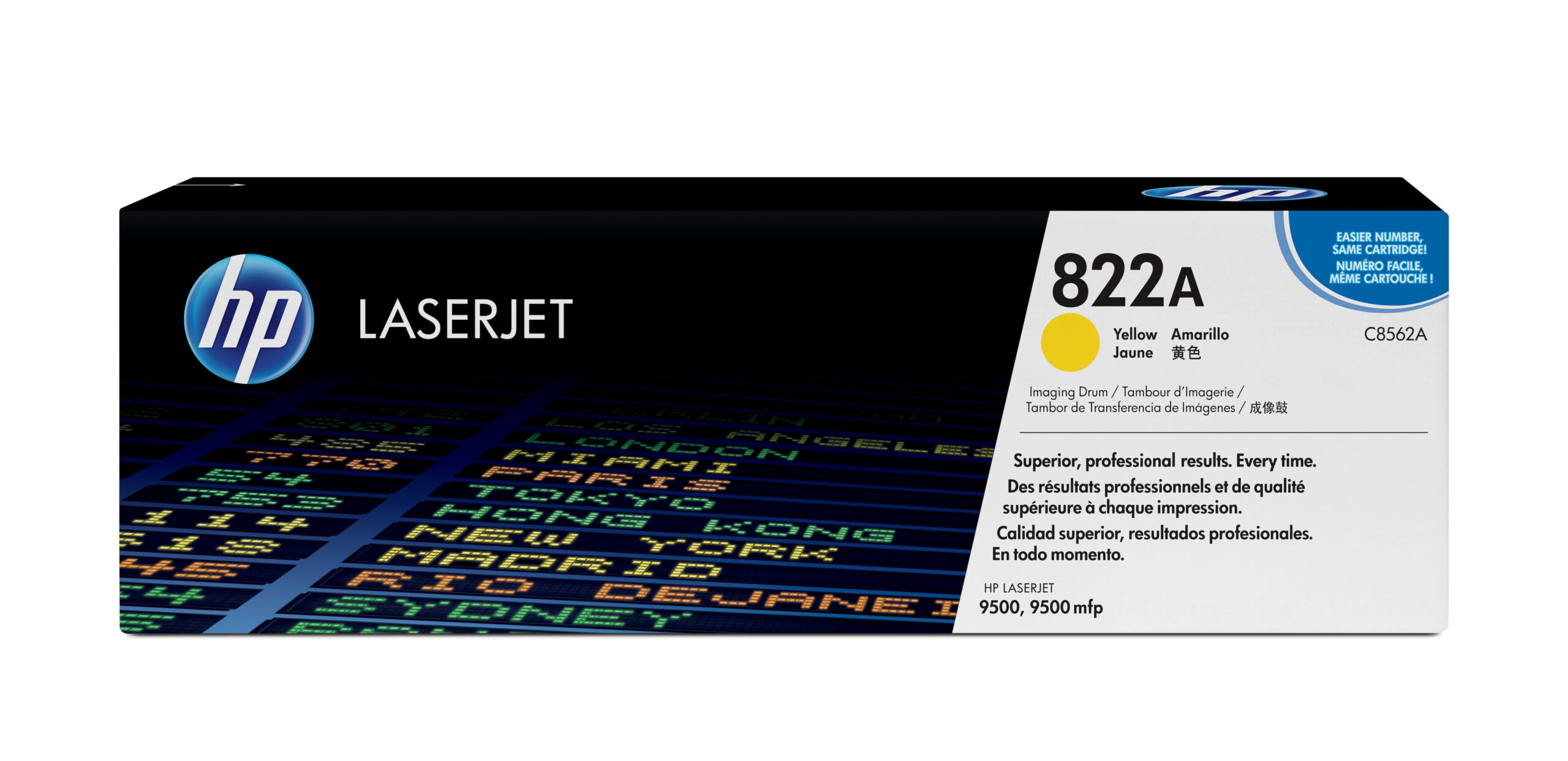 HP C8562A/822A Drum kit yellow, 40.000 pages/5% for HP Color LaserJet 9500