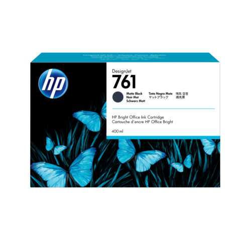 531146ca92f25d3bc4ee5f55ebde5b7df47bb4b0 HP CM991A/761 Ink cartridge black matt 400ml for HP DesignJet T 7100/7200