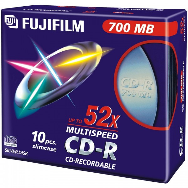 Fujifilm CD-R 700MB 52X slimcase 10-pack 10 pc(s)