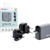 Verbatim GNC-100 GaN Charger 100W with 2 x USB-C PD 100W / 1 x USB-C PD 65W / 1 x USB-A QC 3.0 (EU/UK/US)