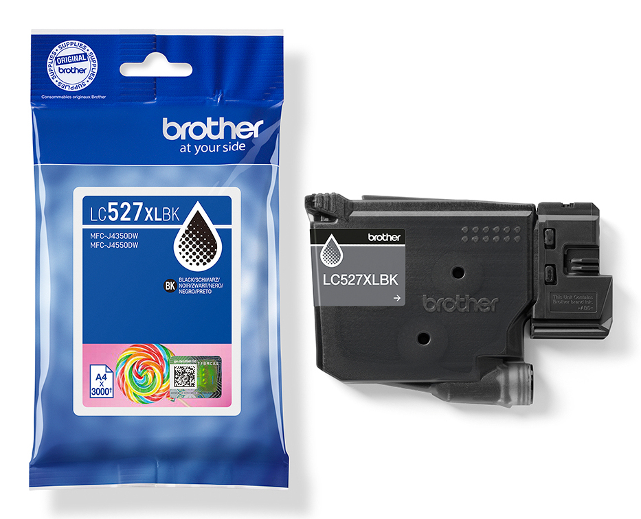 Brother LC-527XLBK Ink cartridge black high-capacity, 3.500 pages ISO/IEC 19752 for Brother MFC-J 4350